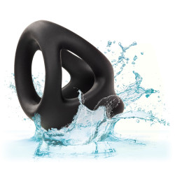 alpha ring by Calextotics Ballstretcher en silicone Alpha Dual 37 mm Noir